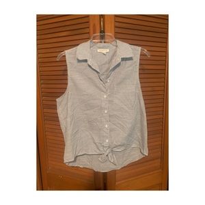 Tie front blouse